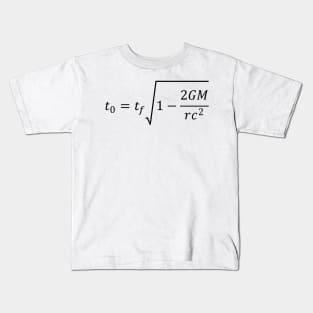 Gravitational Time Dilation Of General Relativity Kids T-Shirt